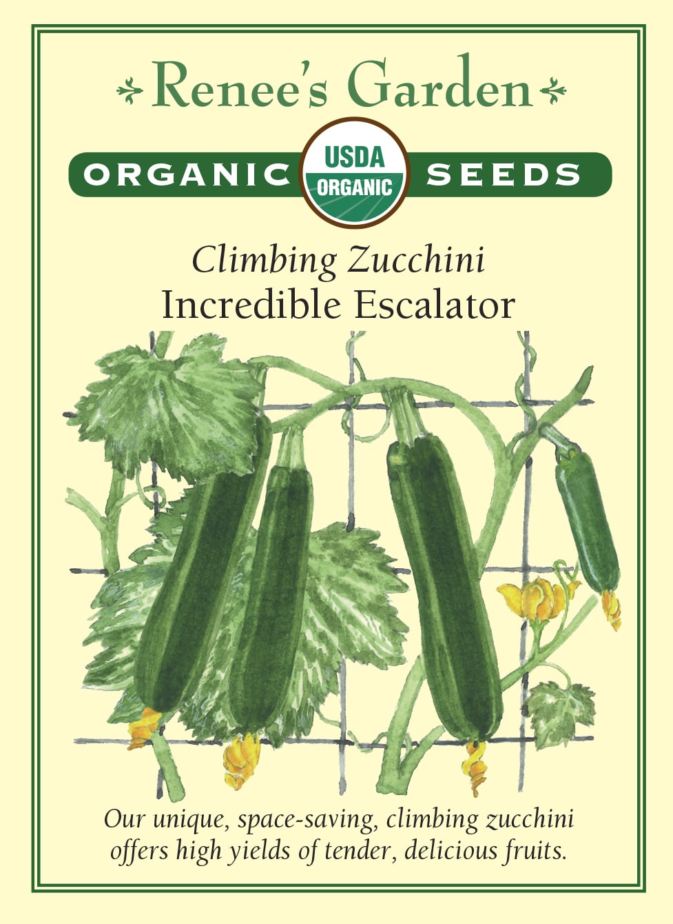 Incredible Escalator' Climbing Zucchini – Renee's Garden