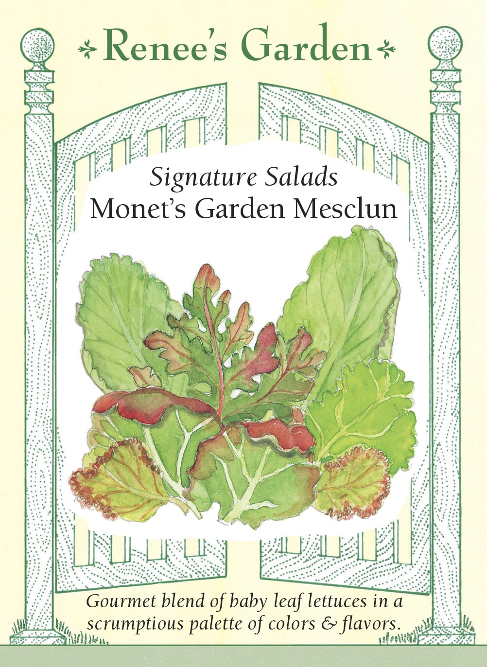 gourmet garden seeds Renee's Garden Signature Salads Monet's Garden Mesclun Seeds