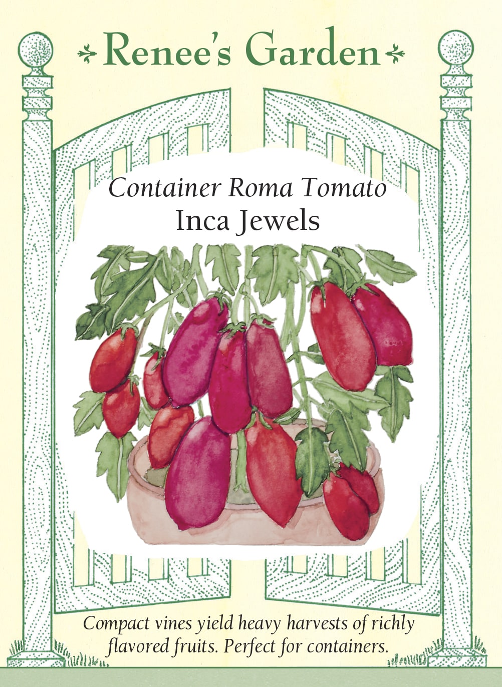 roma tomato plant pot size 'Inca Jewels' Container Roma Tomato