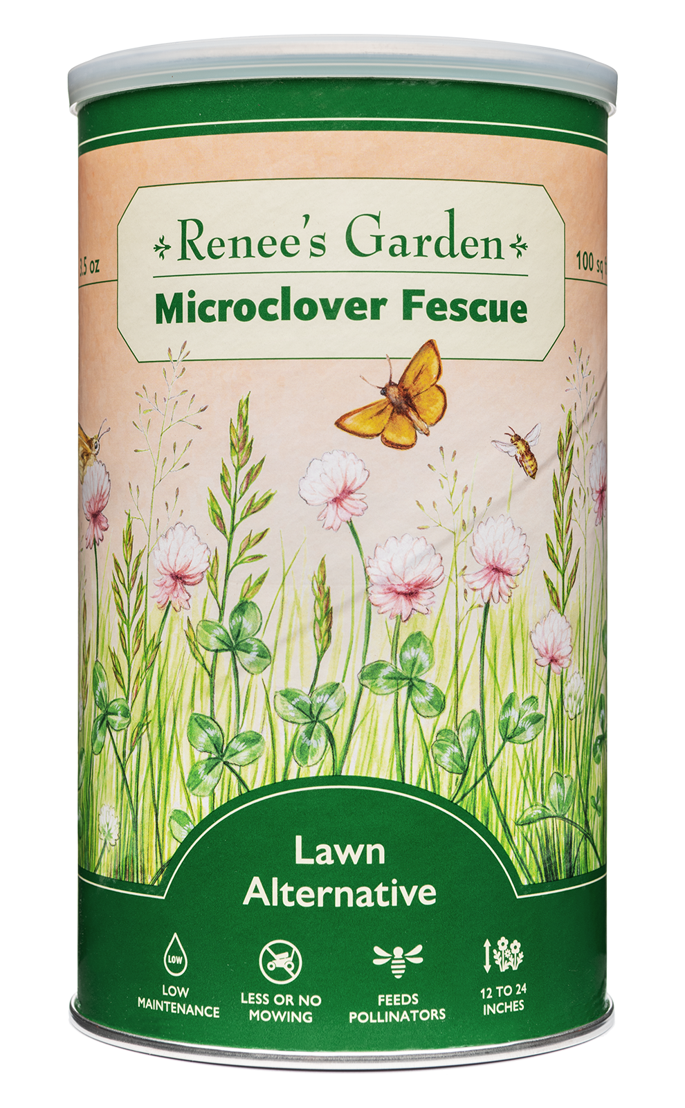 micro flower seeds Microclover Fescue Lawn Alternative – Renee's Garden