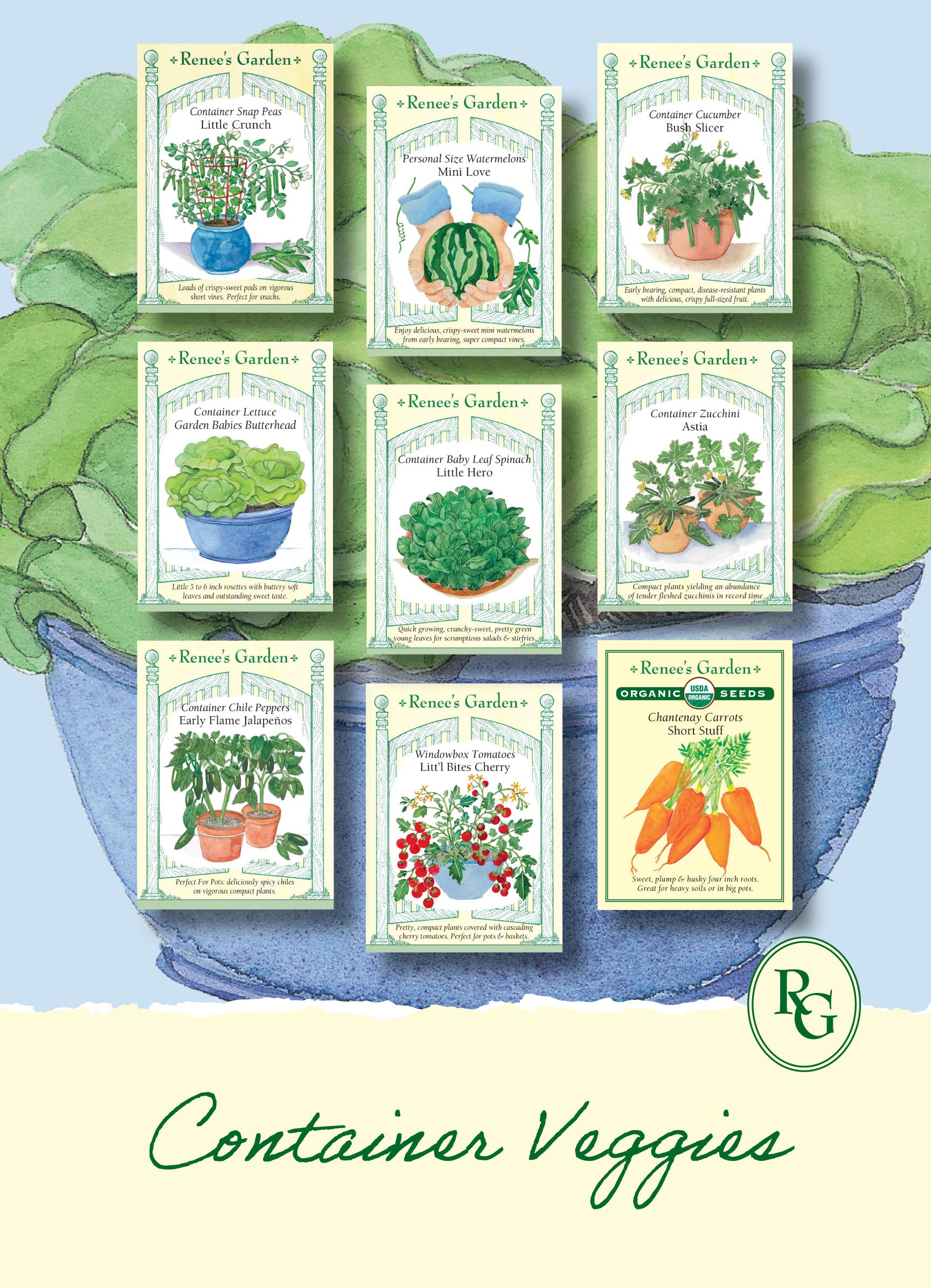 Container Veggies Bundle – Renee's Garden