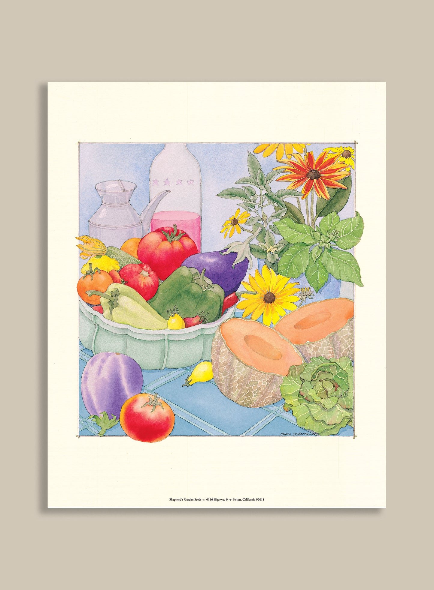 Renee's Summer Garden Art Print