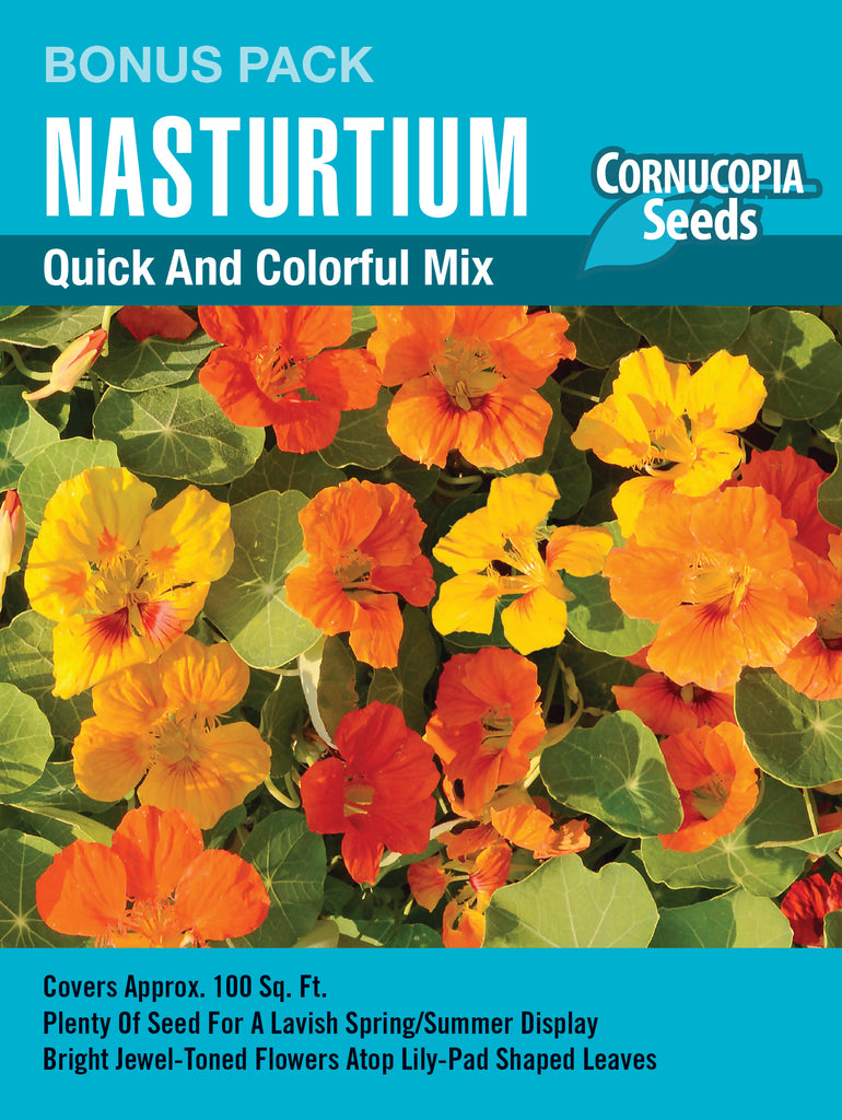 Quick & Colorful Mix Nasturtiums