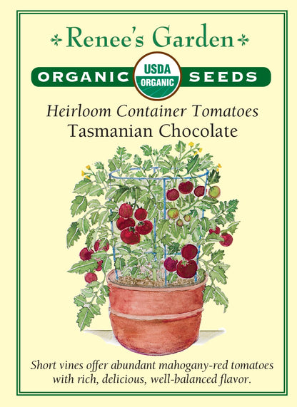 chocolate seeds for planting Tasmanian Chocolate' Heirloom Container Tomatoes – Renee's Garden