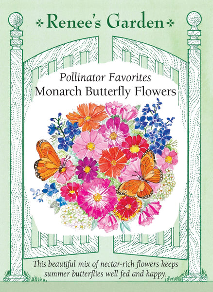 mixed flower seeds amazon Monarch Butterfly Flowers Mix' Pollinator Flowers – Renee's Garden