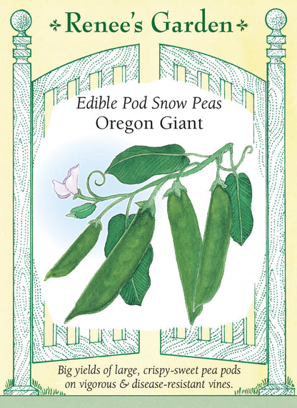 garden seeds oregon Oregon Giant' Edible Pod Snow Peas – Renee's Garden