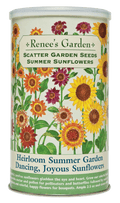 Heirloom Summer Garden Dancing, Joyous Sunflowers