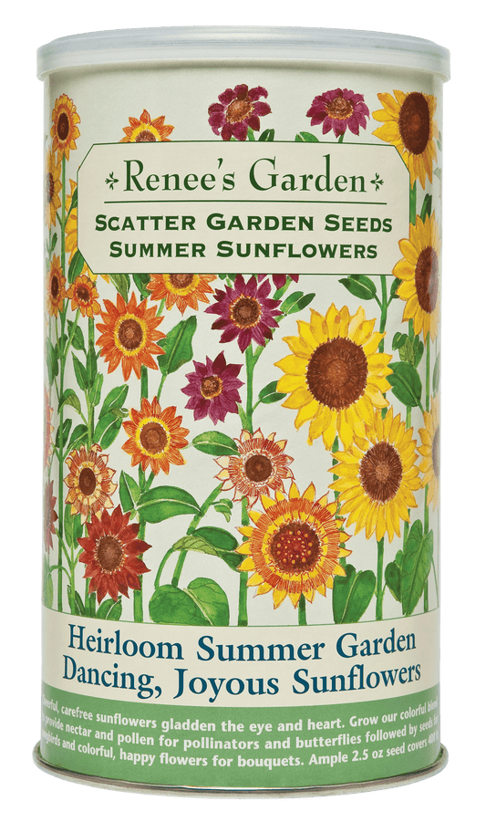 Heirloom Summer Garden Dancing, Joyous Sunflowers