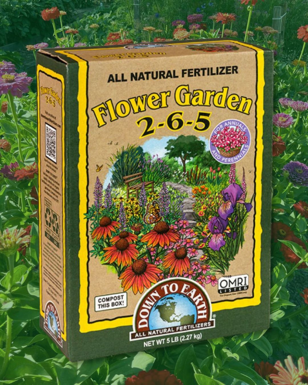 Down to Earth Flower Garden 2-6-5 Organic Fertilizer