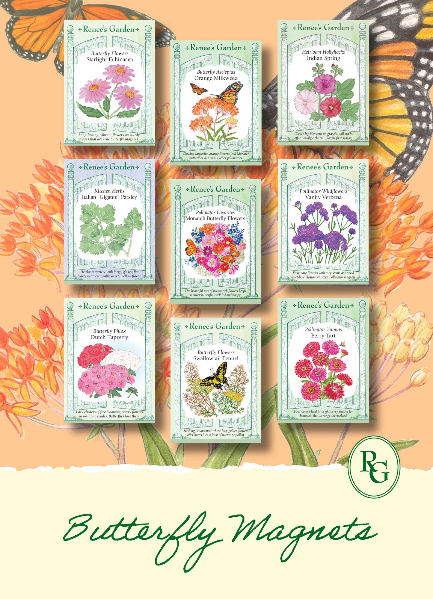 Hand-Picked Seed Bundle - Butterfly Magnets