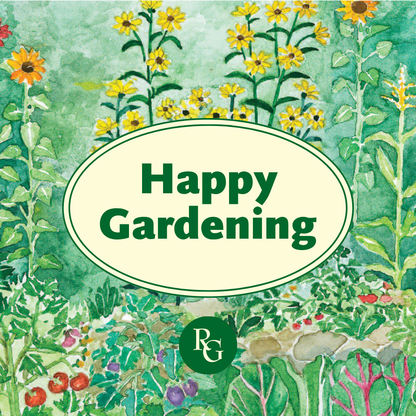 Happy Gardening (oval)