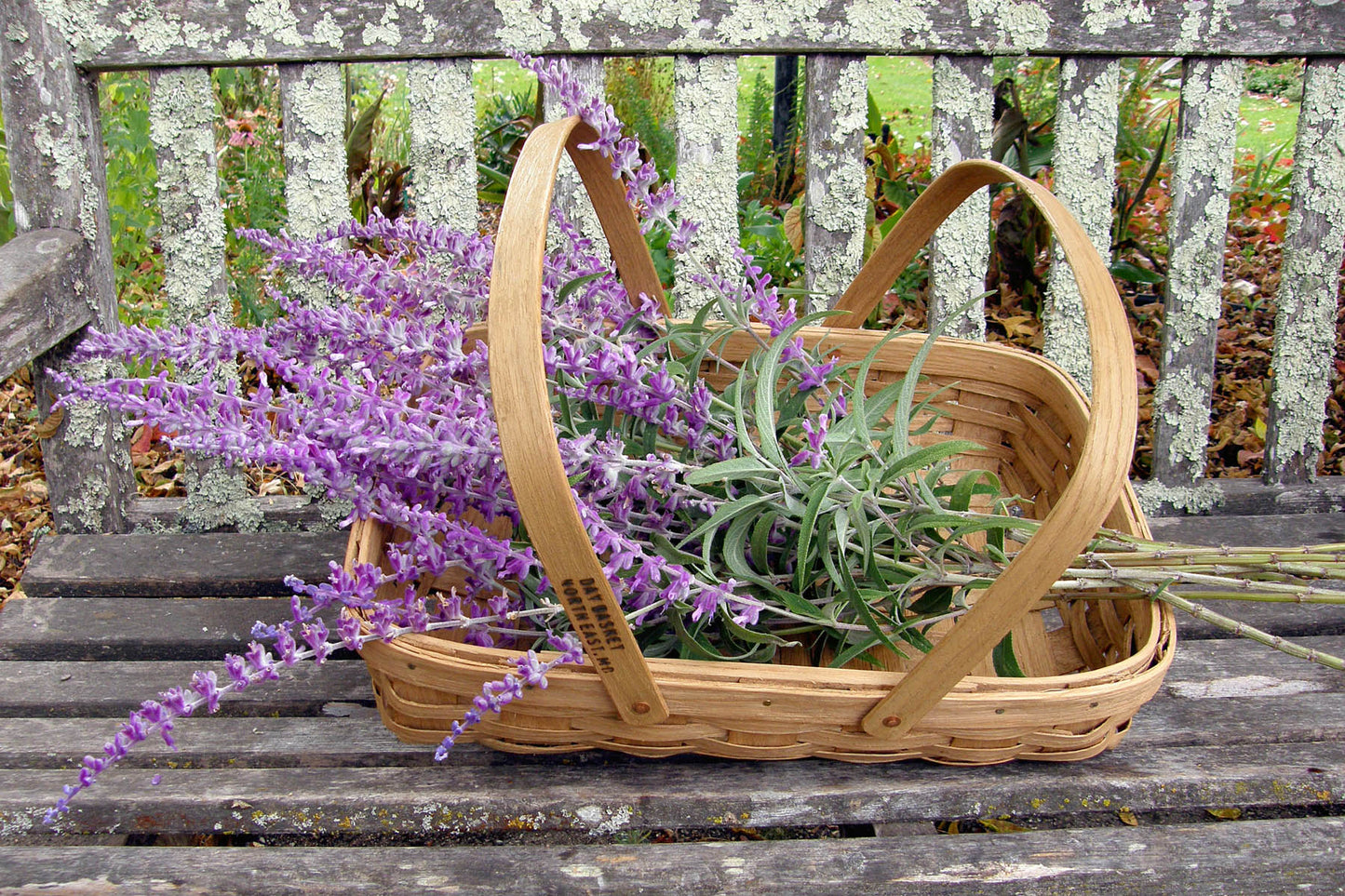 Supplies Basket - Woven Oak Harvesting Baskets