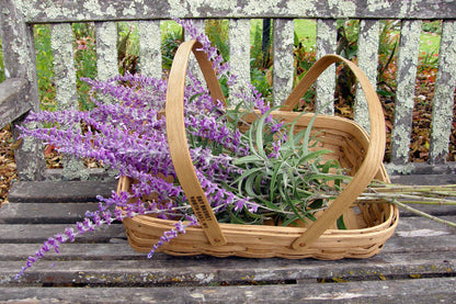 Supplies Basket - Woven Oak Harvesting Baskets