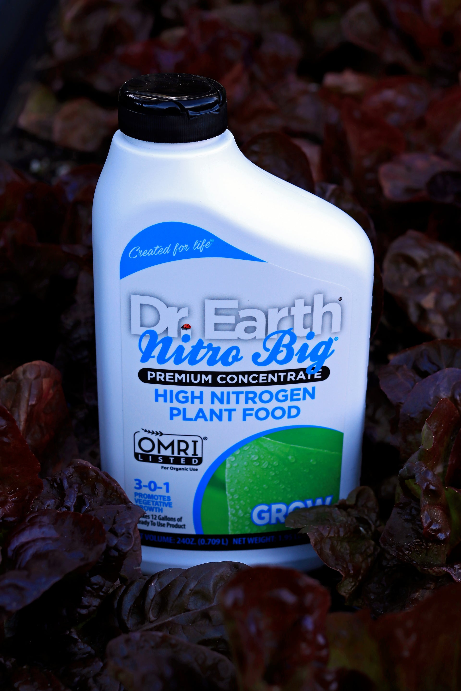 organic high nitrogen liquid fertilizer Dr. Earth Nitro Big Organic Liquid Plant Food 3-0-1