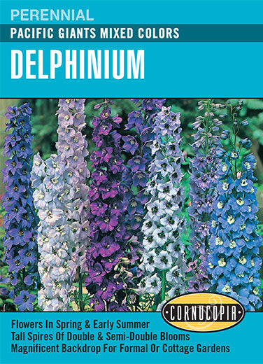 Delphinium Pacific Giants Mixed Colors Seeds