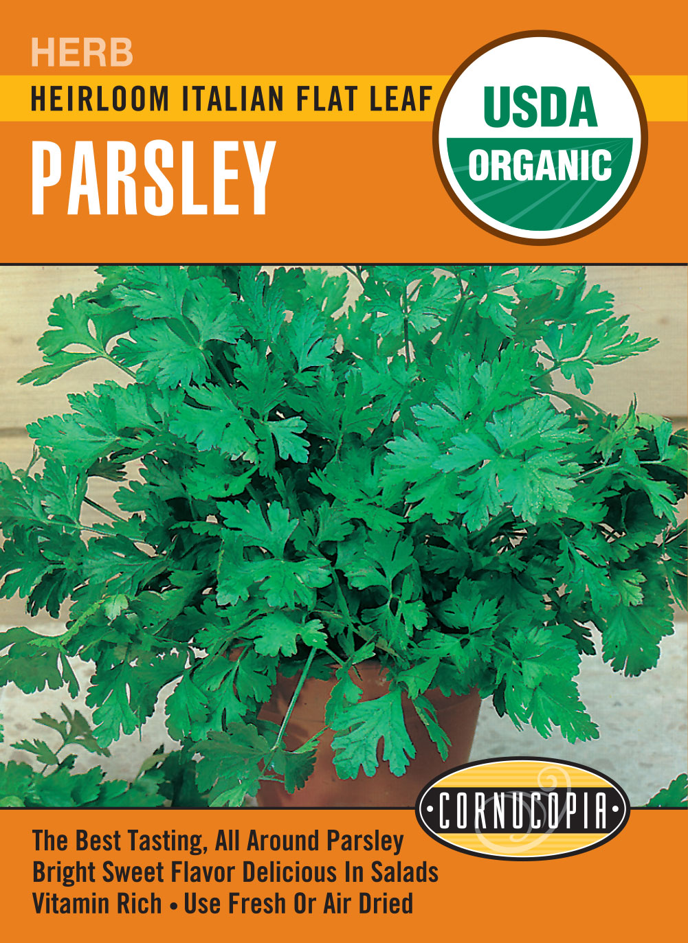 'Flat Leaf' Organic Parsley