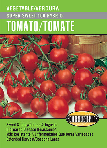 'Super Sweet 100 Hybrid' Tomato/Tomate - English/Spanish