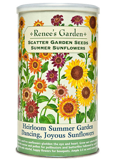 Heirloom Summer Garden Dancing, Joyous Sunflowers